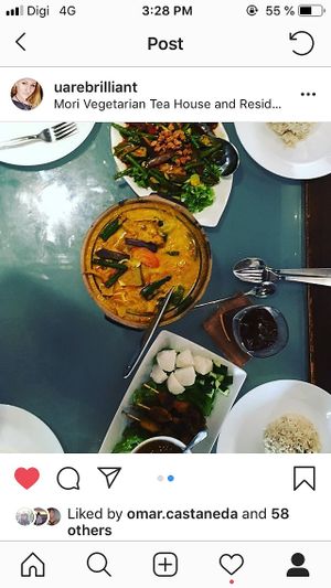 Our meal  at Mori Tea House and Residence in Malacca