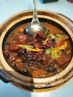 Vinegar and ginger veg (pork) at Mori Tea House and Residence in Malacca