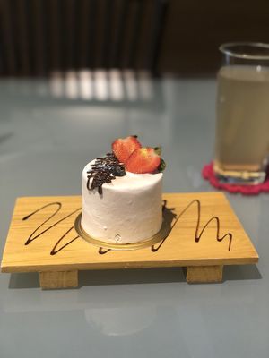 Vegan Snow White Cake at Mori Tea House and Residence in Malacca