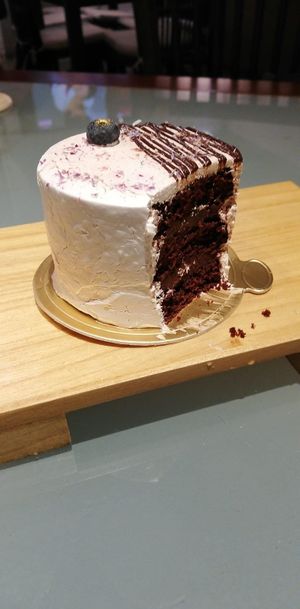 Vegan Snow White cake at Mori Tea House and Residence in Malacca