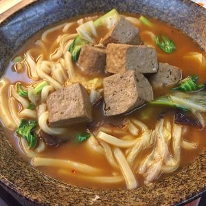 Spicy udon with stinky tofu  at Vita Bella - Lu Miao in Taipei