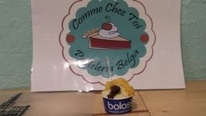 cactus fig, ananas mint and chocolat sorbet  at Comme Chez toi Pasteleria Belga in Ayamonte