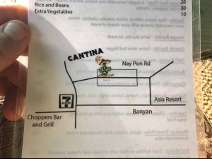 map at Cantina de Koh Tao in Koh Tao