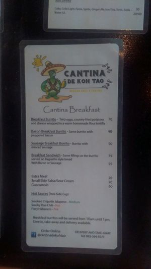 Change of venue.. nr Barracuda Bar & Restaurant. Part of 3 in 1 restaurants at Cantina de Koh Tao in Koh Tao