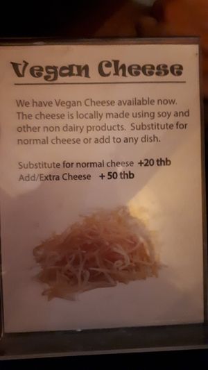 Menu at Cantina de Koh Tao in Koh Tao