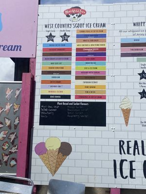 Options at bottom   at PJ's Ice Cream Parlour in Weston-super-mare