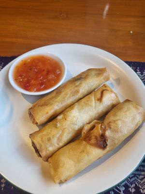 Vegan Springrolls at Bangkok Cafe in Trondheim
