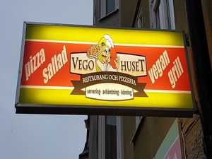 Sign at Vegohuset - Maybe closed in Oerebro