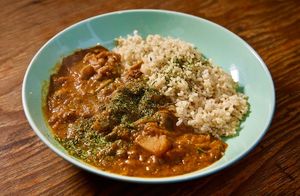 vegan curry made of 16 spices at .RAW in Tokyo