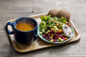 today's vegan soup at .RAW in Tokyo