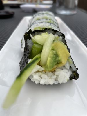 Vegan lotus roll
Grilled asparagus, avocado, cucumber, mango, and Ginger at Sushi 101 Bar & Grill in Tempe