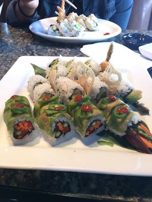 GardenFire roll & Lotus roll at Sushi 101 Bar & Grill in Tempe