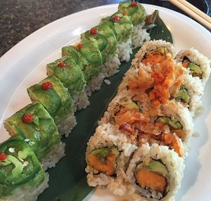 Yuko roll and sweet potato roll at Sushi 101 Bar & Grill in Tempe