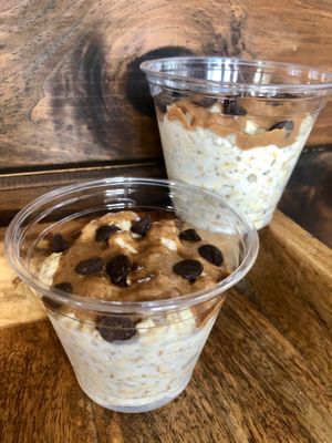 Overnight Oats at Organic Buzz Cafe & Juice Bar in Norfolk