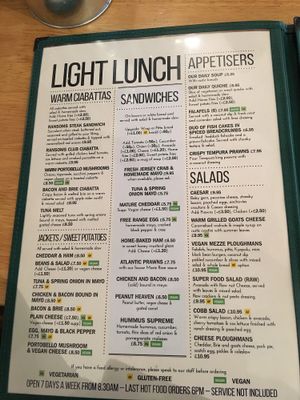 light lunch  at Ransoms Tearooms and Restaurant in Jersey