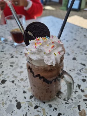 Vegan special Oreo shake at Ransoms Tearooms and Restaurant in Jersey