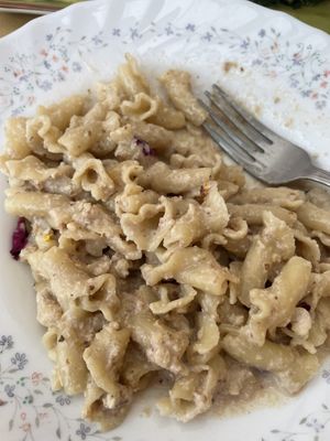Walnut sauce was nutty and a little bit crunchy  at In Pasta in Lucca