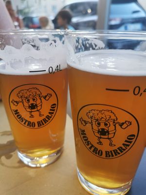 Local beer at In Pasta in Lucca