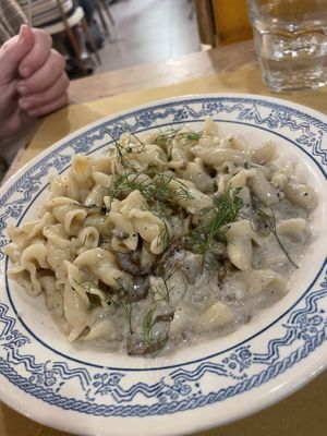 Vegetarian mushroom pasta  at In Pasta in Lucca