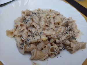 Pasta con pesto di noci at In Pasta in Lucca