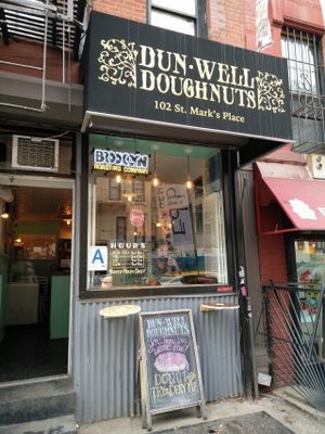 front view at Dun-Well Doughnuts in New York City