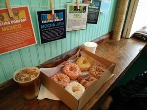 the place to seat is very limited at Dun-Well Doughnuts in New York City