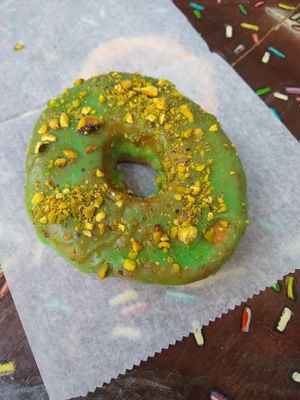 Vegan donut at Dun-Well Doughnuts in New York City