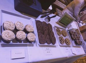 Blanche stall at an Ab Fab vegan fair  at Blanche Bakery in Cardiff