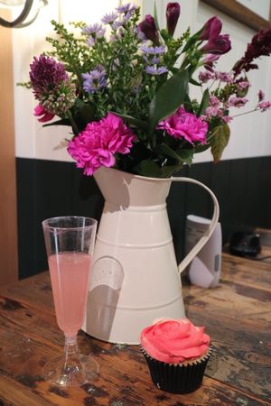 Candy Cane Cupcakes at the Lush Event in Cardiff at Blanche Bakery in Cardiff