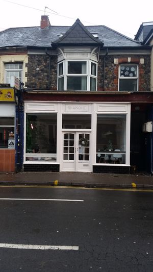 Outside at Blanche Bakery in Cardiff