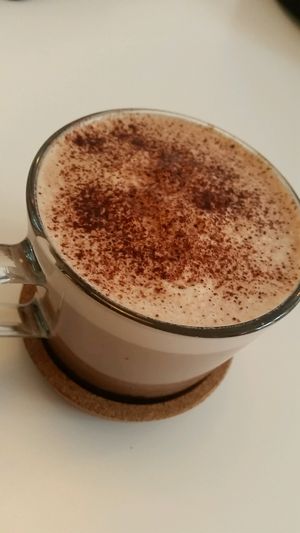 hot chocolate at Blanche Bakery in Cardiff