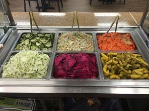 Complimentary vegan salad bar! at Sunrise Pita and Grill in Sunrise
