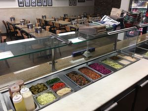 All vegan salads for plates and pitas at Sunrise Pita and Grill in Sunrise