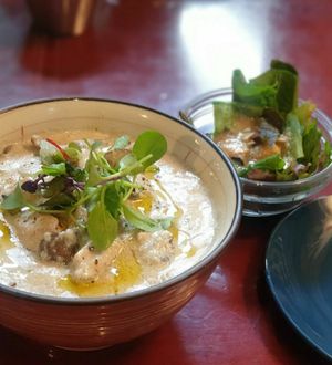 Sesame sauce rice at Slunch Factory - 슬런치 팩토리 in Seoul