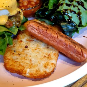 vegan sausage at Slunch Factory - 슬런치 팩토리 in Seoul