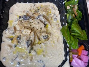 Mushroom perilla rice!  at Slunch Factory - 슬런치 팩토리 in Seoul