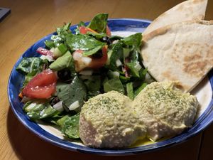 Hummus plate  at Slunch Factory - 슬런치 팩토리 in Seoul
