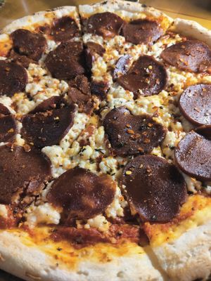 Peperoni pizza at Slunch Factory - 슬런치 팩토리 in Seoul