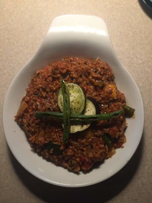 Vegan tomato risotto at Slunch Factory - 슬런치 팩토리 in Seoul