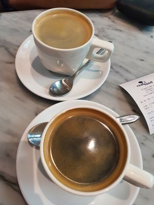 Love the coffee black ~ at Real Food 真食 - South Beach in Central Singapore