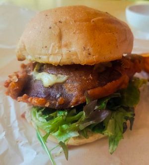 portobello mushroom burger at Real Food 真食 - South Beach in Central Singapore