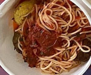 Vegetable balls pasta at Real Food 真食 - South Beach in Central Singapore