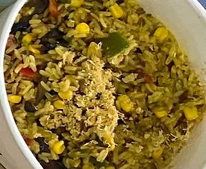 Turmeric risotto at Real Food 真食 - South Beach in Central Singapore