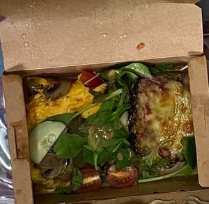 Veggie omelette at Real Food 真食 - South Beach in Central Singapore