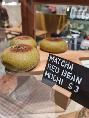 Matcha Red Bean Mochi ~ 24/4/22 at Real Food 真食 - South Beach in Central Singapore