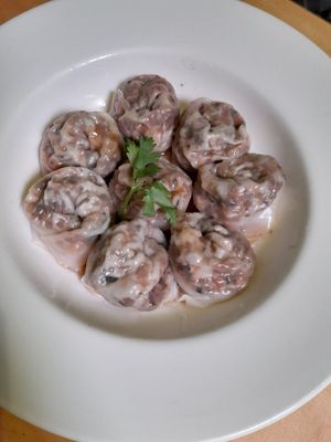 Steam handmade dumpling at Real Food 真食 - South Beach in Central Singapore