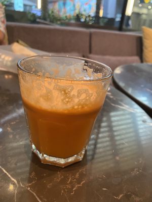 Carrot pineapple ginger   at Real Food 真食 - South Beach in Central Singapore