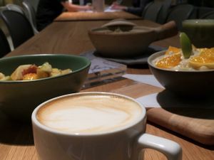 Organic coffee at Real Food 真食 - South Beach in Central Singapore