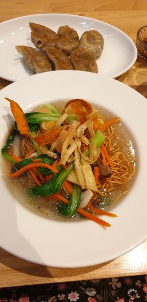 crispy noodles (vegan) at Real Food 真食 - South Beach in Central Singapore