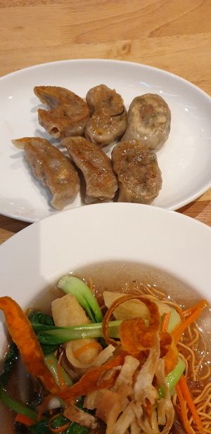 dumplings (vegan) at Real Food 真食 - South Beach in Central Singapore
